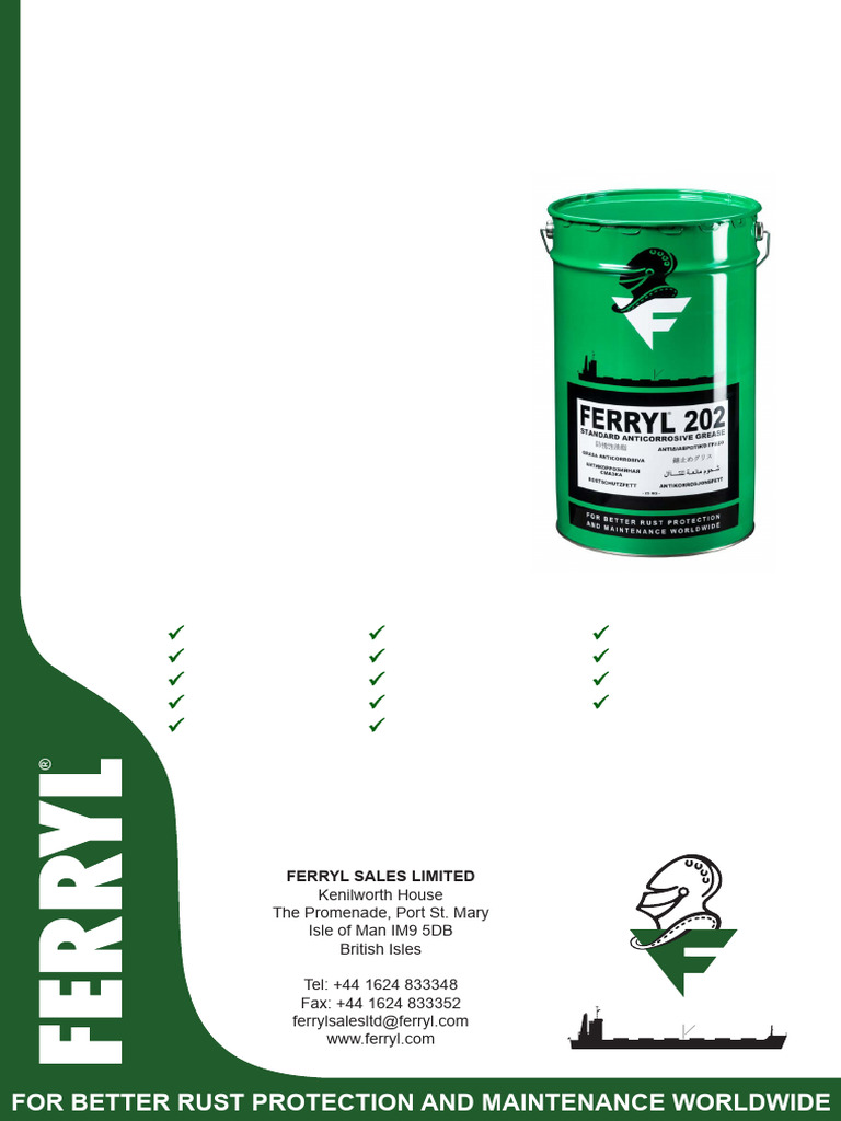 Ferryl 202 Anticorrosive Grease Overview | PDF