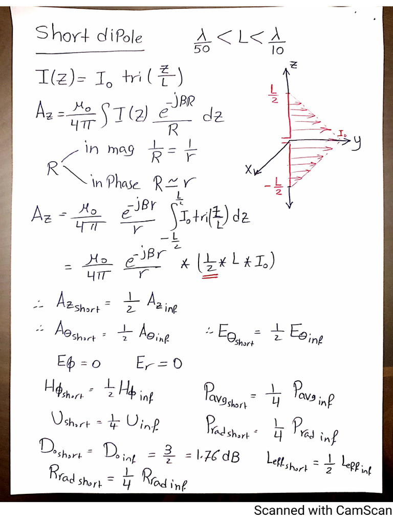 Short and Long Dipole | PDF