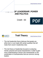 The Art of Leadership, Power and Politics: Credit - 03