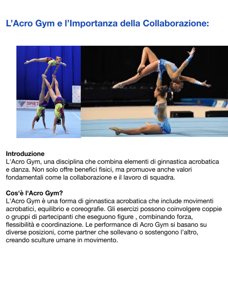L'acro Gym | PDF