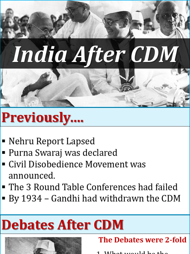 India’s National Movement Post-CDM Analysis | PDF | Indian National ...