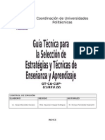 Estrategias y Tecnicas de Ensenanza Aprendizaje