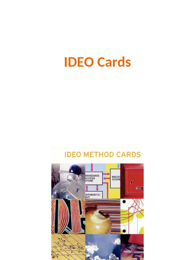 Ideo Cards | PDF
