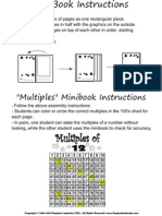 Multiples Multiplication Individual Book in Spanish