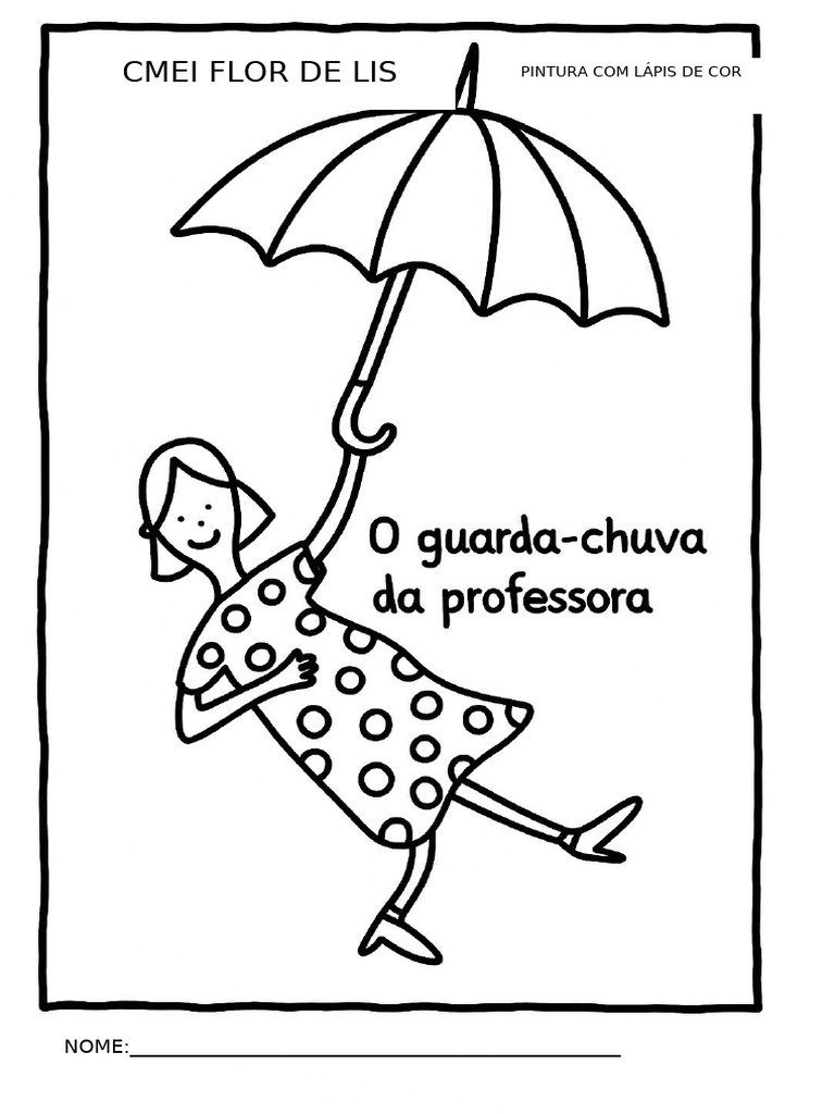 Atividade Guarda Chuva Da Professora | PDF