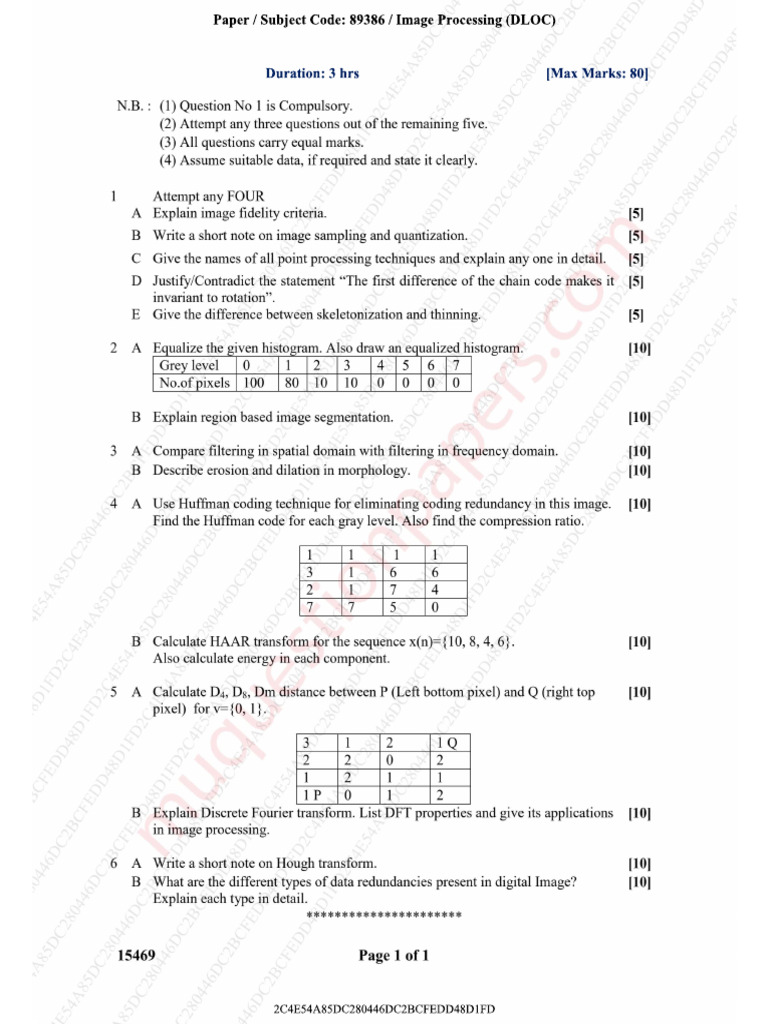 Be Information Technology Semester 6 2022 December Image Processing Rev ...