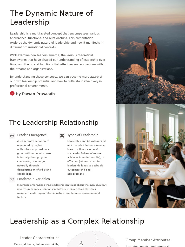 Understanding Dynamic Leadership Concepts | PDF | Leadership ...