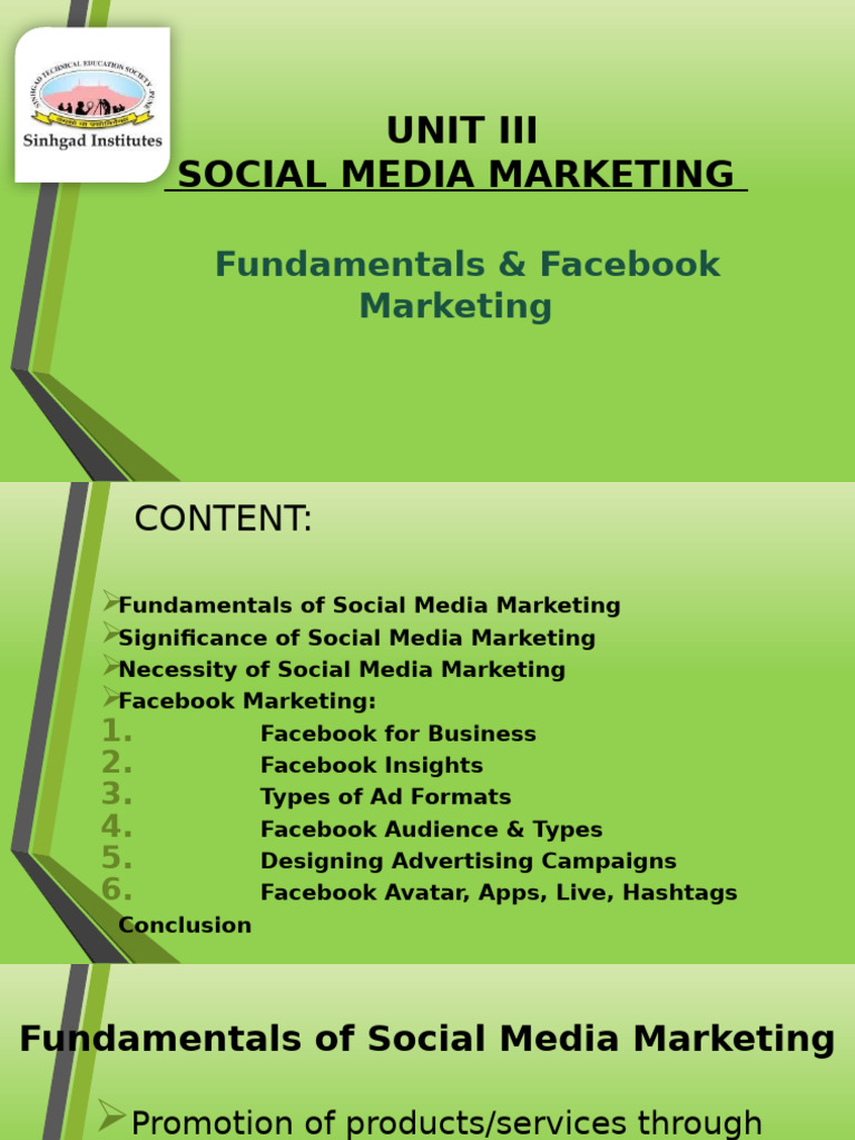 Open Elective Unit III | PDF | Social Media Marketing | Popular Culture ...