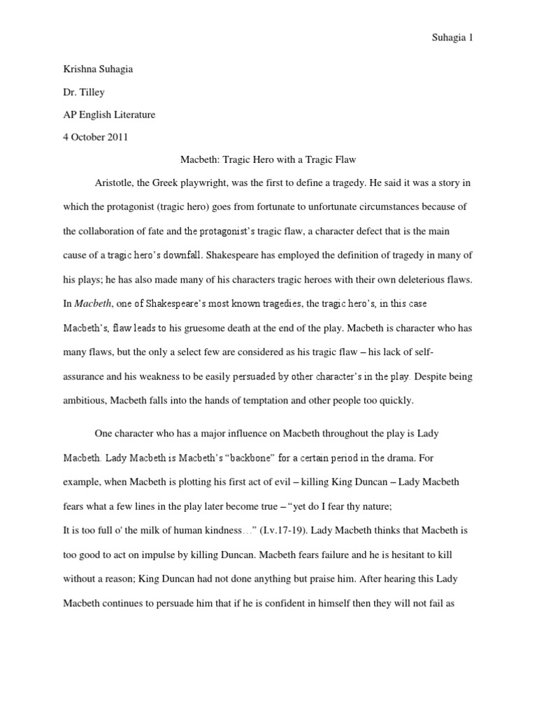 Macbeth abeka 12th grade essay image