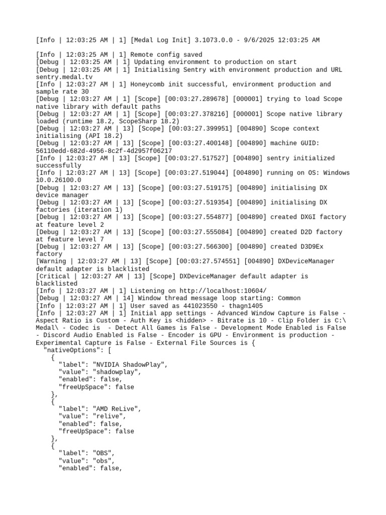 HDAudio Device Initialization Log | PDF | Computer Keyboard | Scope ...