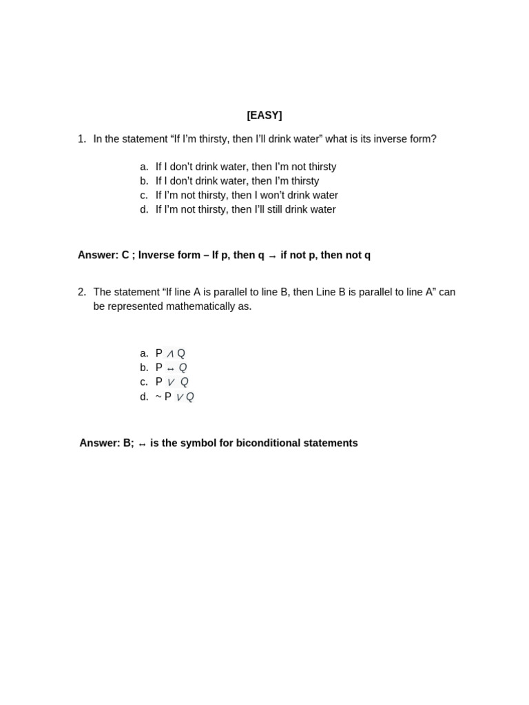 Logic Problems and Solutions Guide | PDF | If And Only If ...