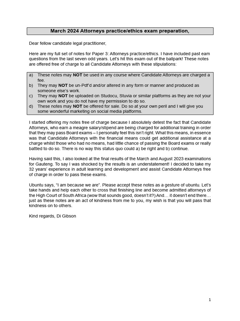 Exam Notes on Attorneys' Ethics | PDF | Lease | Arbitration