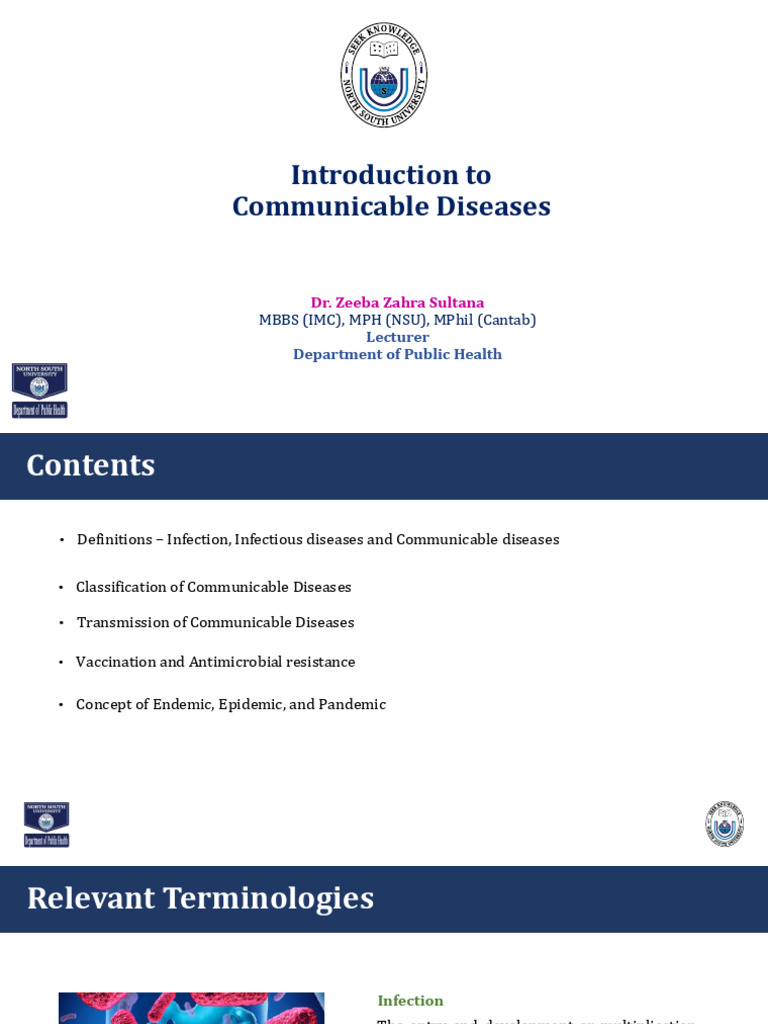 Overview of Communicable Diseases | PDF | Infection | Pathogen