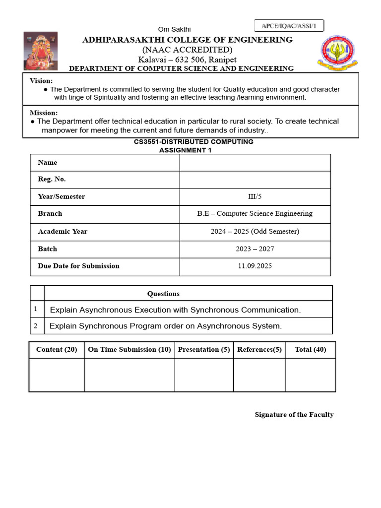 Distributed Computing Assignment Guide | PDF