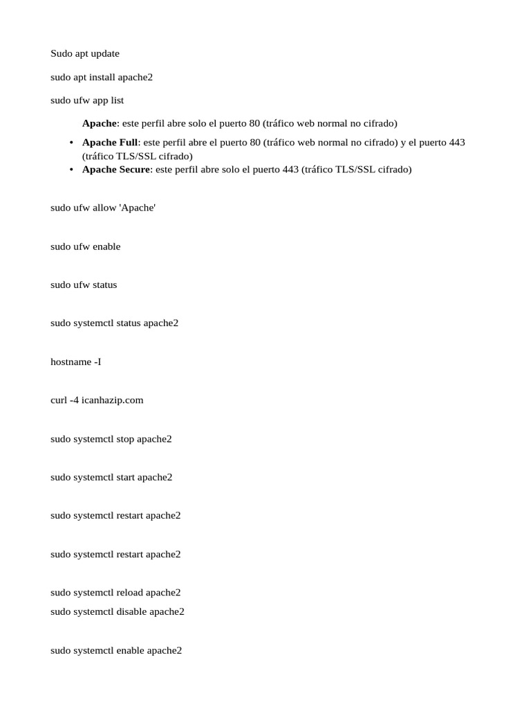 Apache Setup and Configuration Guide | PDF