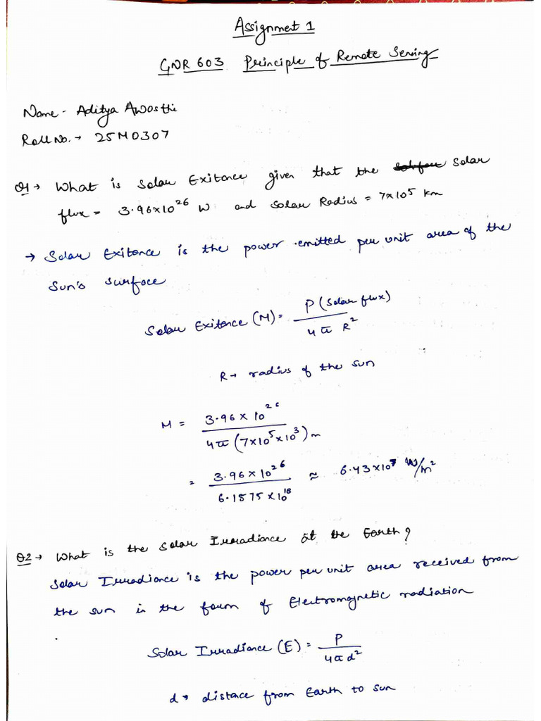 RS Assignment 1 | PDF