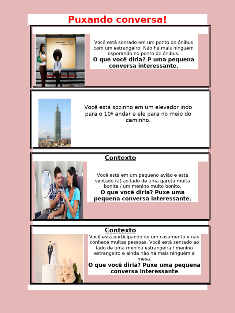 Dicas para Iniciar Conversas Interessantes | PDF