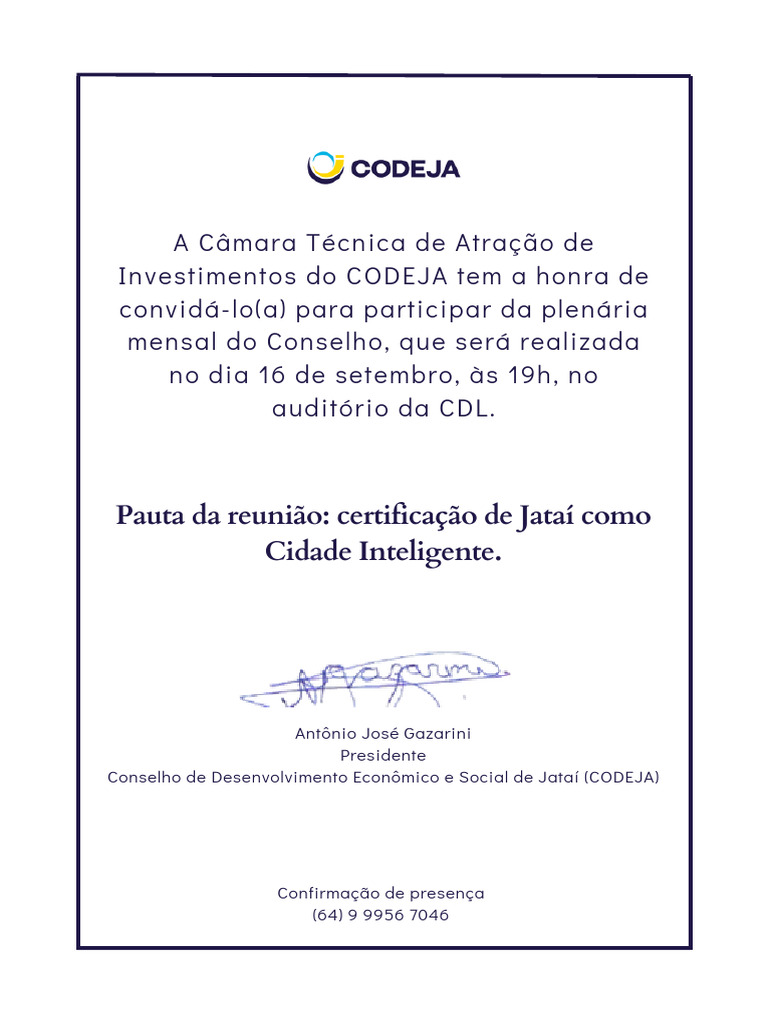 Reunião sobre Cidade Inteligente em Jataí | PDF