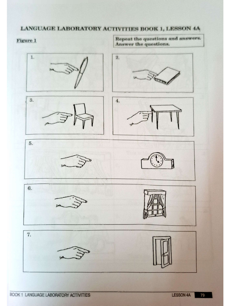 Language Laboratory Activities Book 1 Lesson 4 | PDF