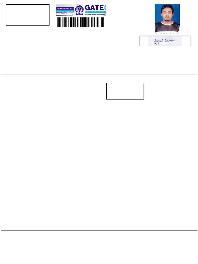 GATE 2022 Application for Arijeet Behera | PDF | Vocational Education ...