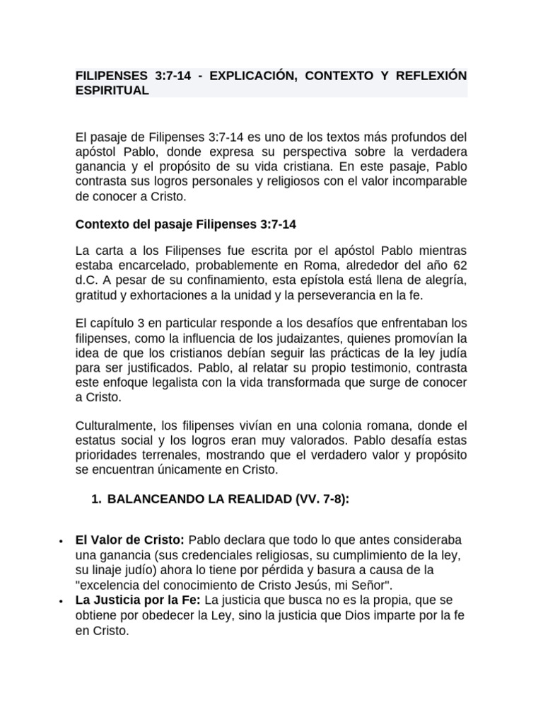 Filipenses 3 | PDF | Epístola a los filipenses | Pablo el apóstol
