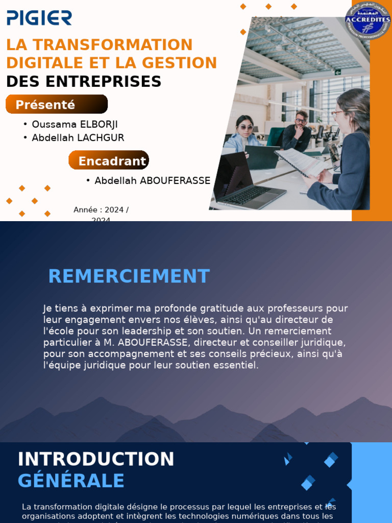 Transformation Digitale en Entreprises | PDF | Internet des objets ...