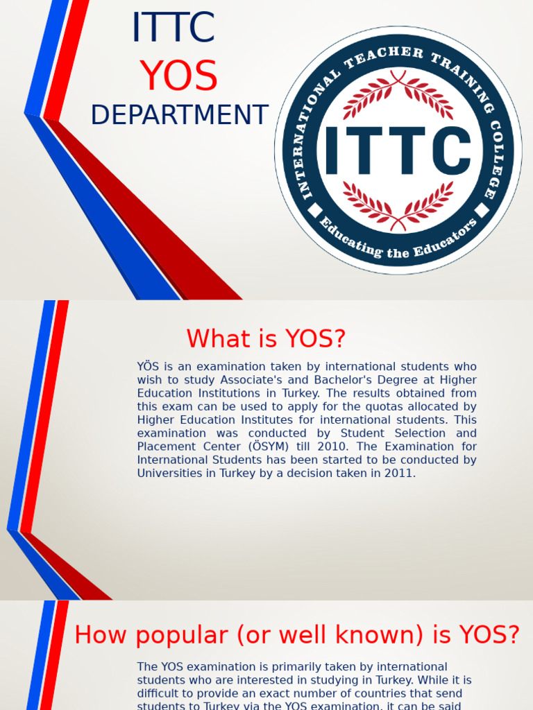 YOS Exam Guide for International Students | PDF | University And ...
