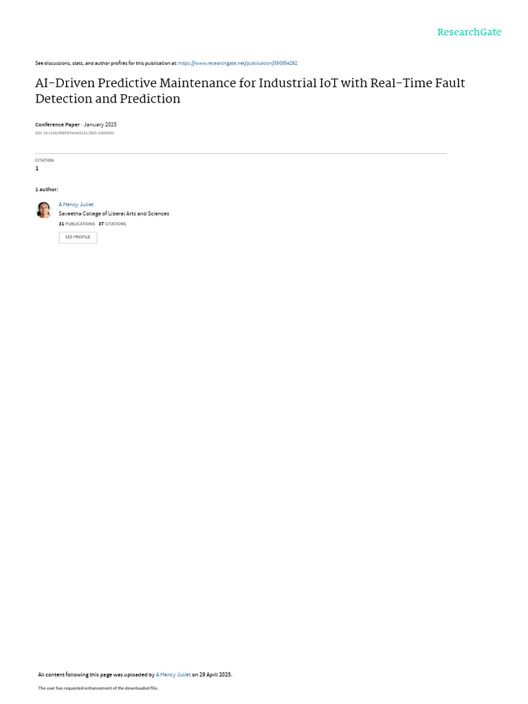AI-Powered Predictive Maintenance in IoT | PDF | Internet Of Things ...