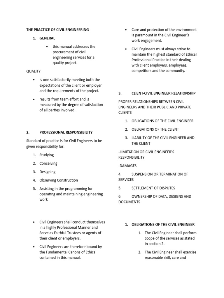 Civil Engineering Services Guide | PDF | Breach Of Contract | Legal ...