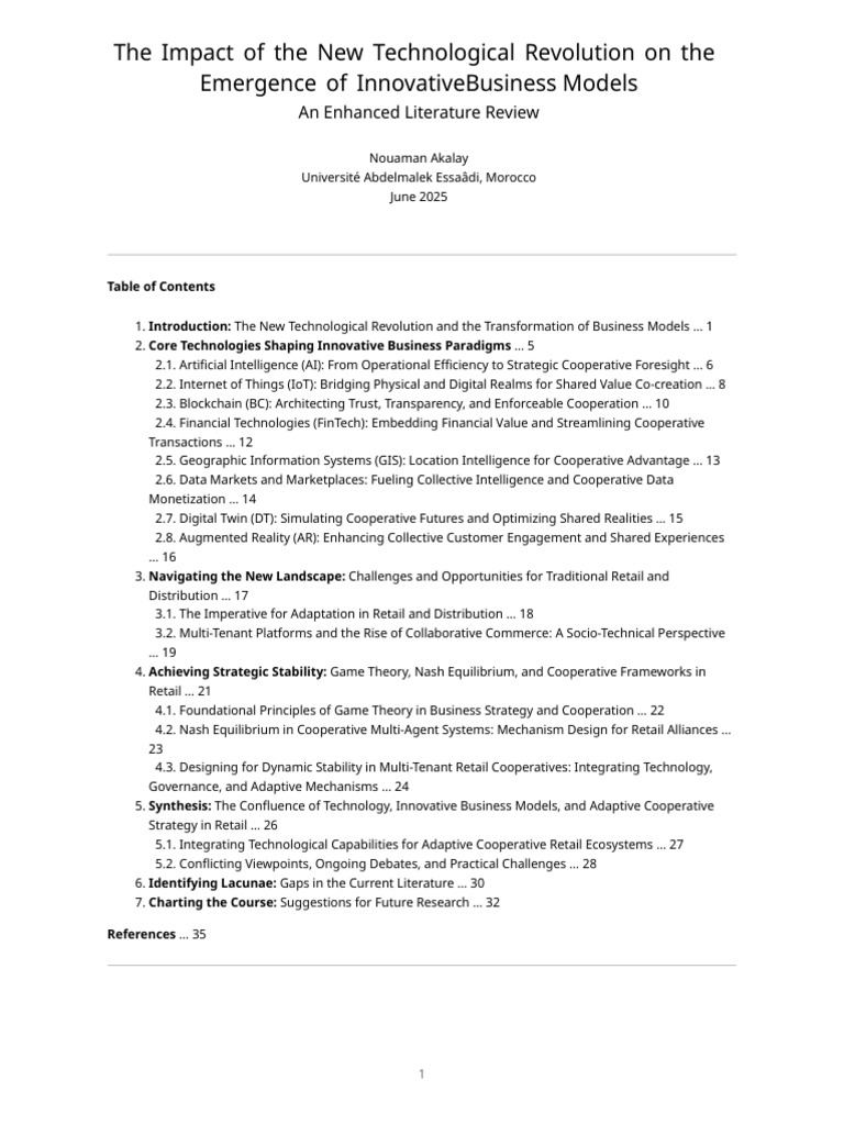 Innovative Business Models in Industry 4.0 | PDF | Augmented Reality ...