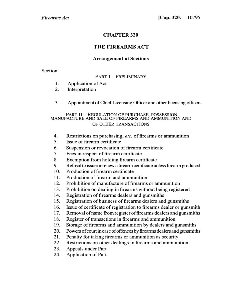 Overview of the Firearms Act Regulations | PDF | Fine (Penalty) | Firearms