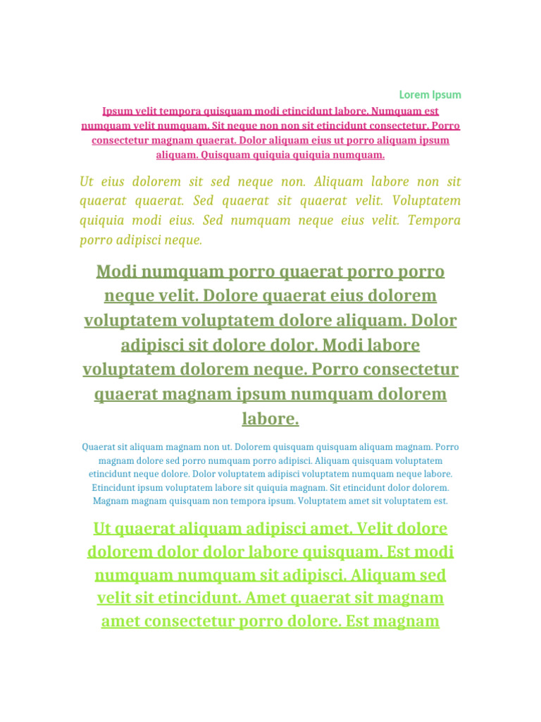 Lorem Ipsum | PDF
