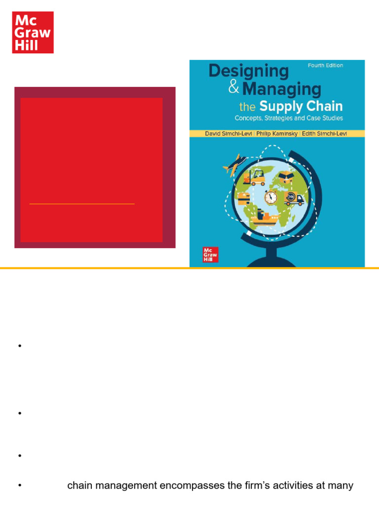 CH 1 | PDF | Supply Chain | Supply Chain Management