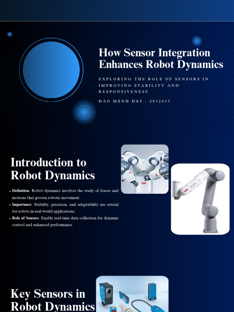 Enhancing Robot Dynamics with Sensors | PDF | Lidar | Robotics