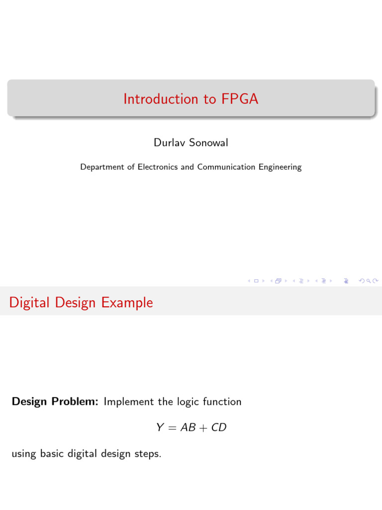 FPGA Basics: Design and Applications | PDF | Field Programmable Gate ...