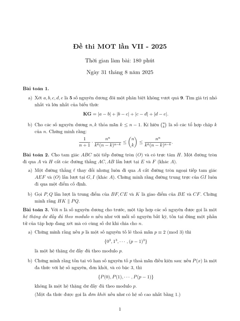 Mot 07 Problems | PDF