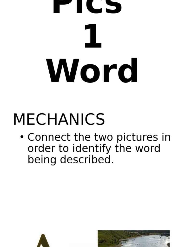 2 Pic 1 Word | PDF