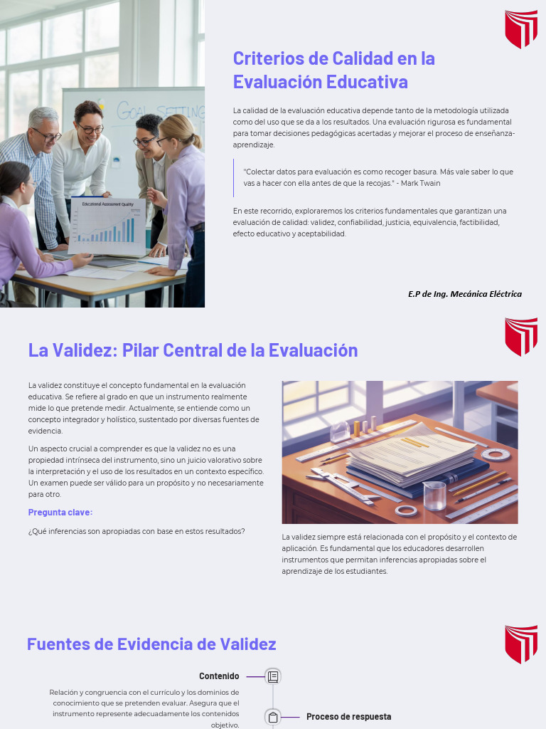 Criterios de Calidad en Evaluación Educativa | PDF | Evaluación ...