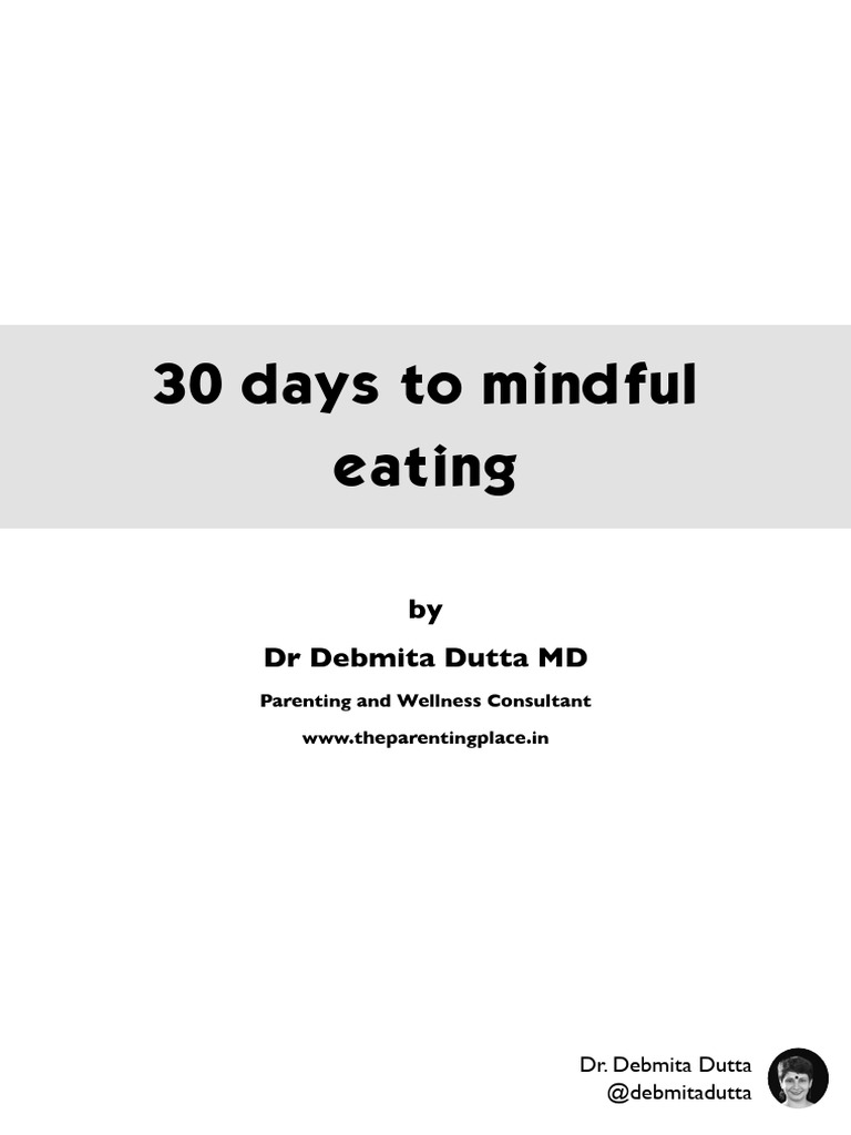 30-Day Mindful Eating Guide for Kids | PDF | Lunch | Meal
