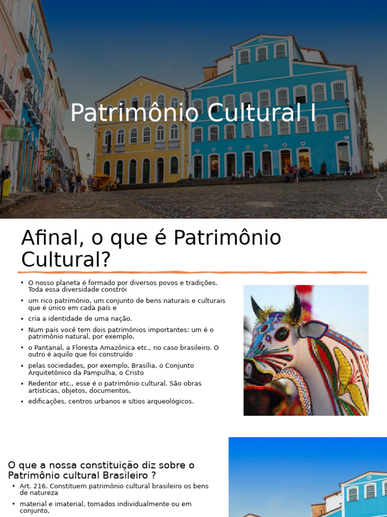 Entendendo o Patrimônio Cultural Brasileiro | PDF | Herança cultural