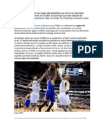 La FIBA Ha Modificado Las Reglas Del Basketball Que Ahora Se Asemejan Mucho a Las Ya Existentes en La NBA