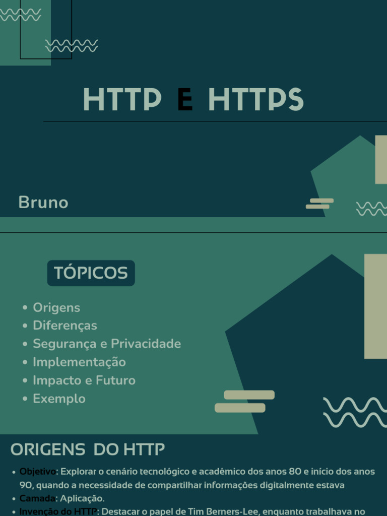 Diferenças entre HTTP e HTTPS | PDF | Segurança da camada de transporte ...