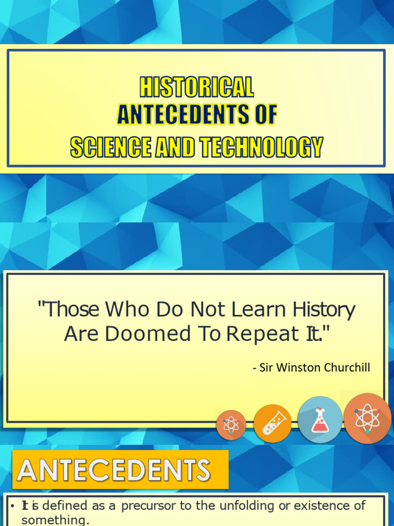 Historical Advances in Science & Technology | PDF