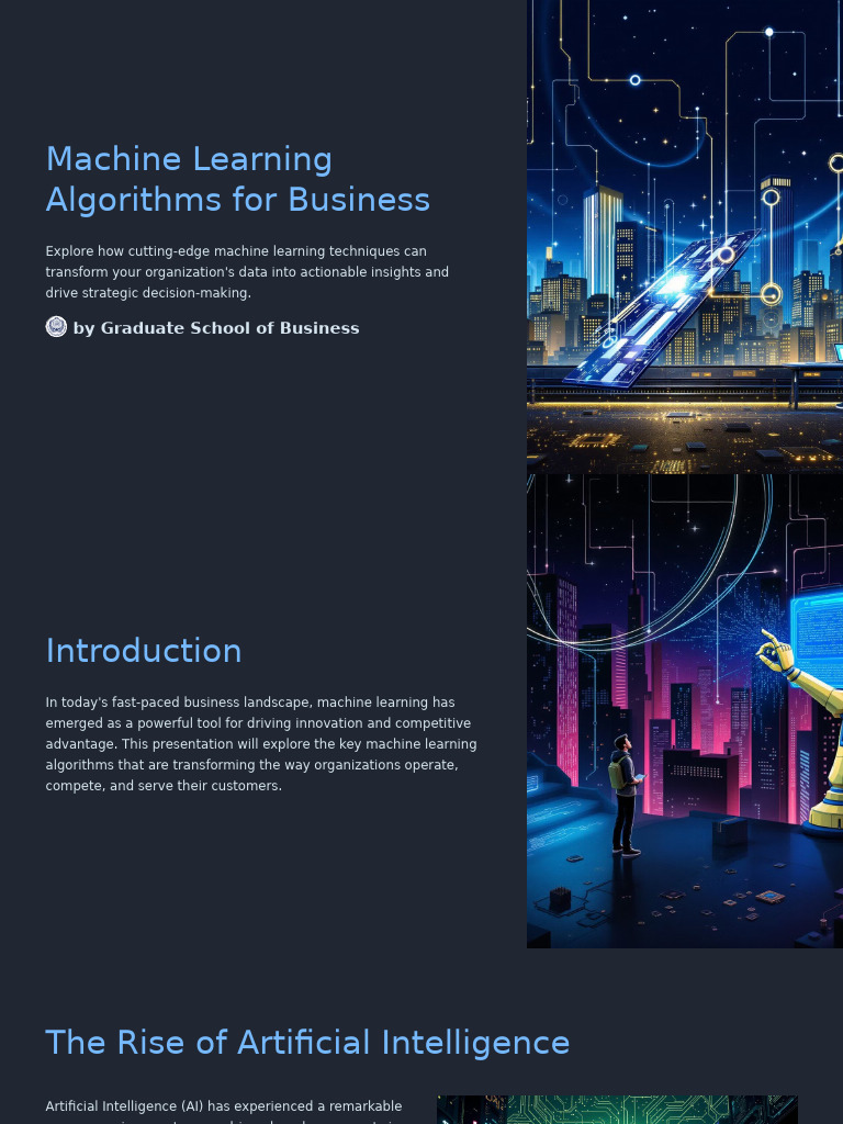 Machine Learning Algorithms for Business | PDF | Machine Learning ...