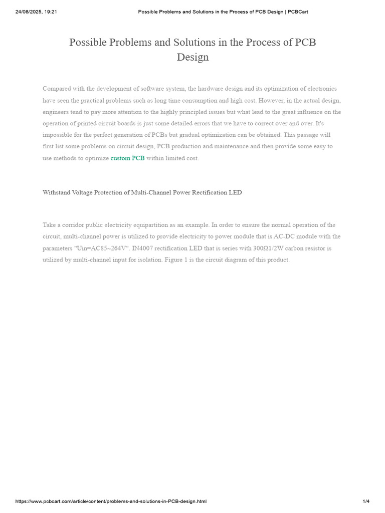 Possible Problems and Solutions in The Process of PCB Design - PCBCart ...