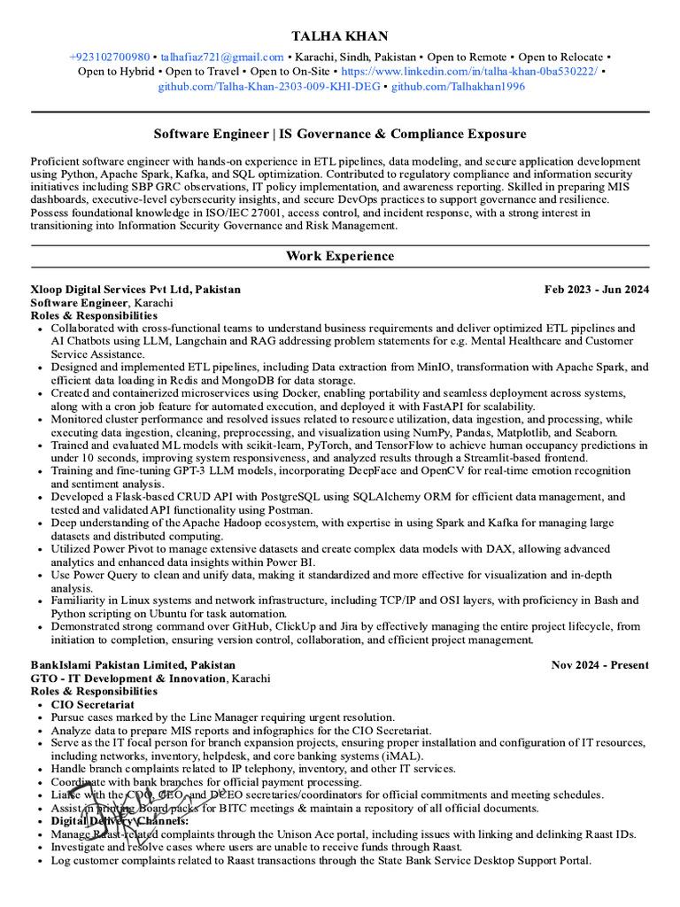 Software Engineer with Compliance Expertise | PDF | Computer Security ...