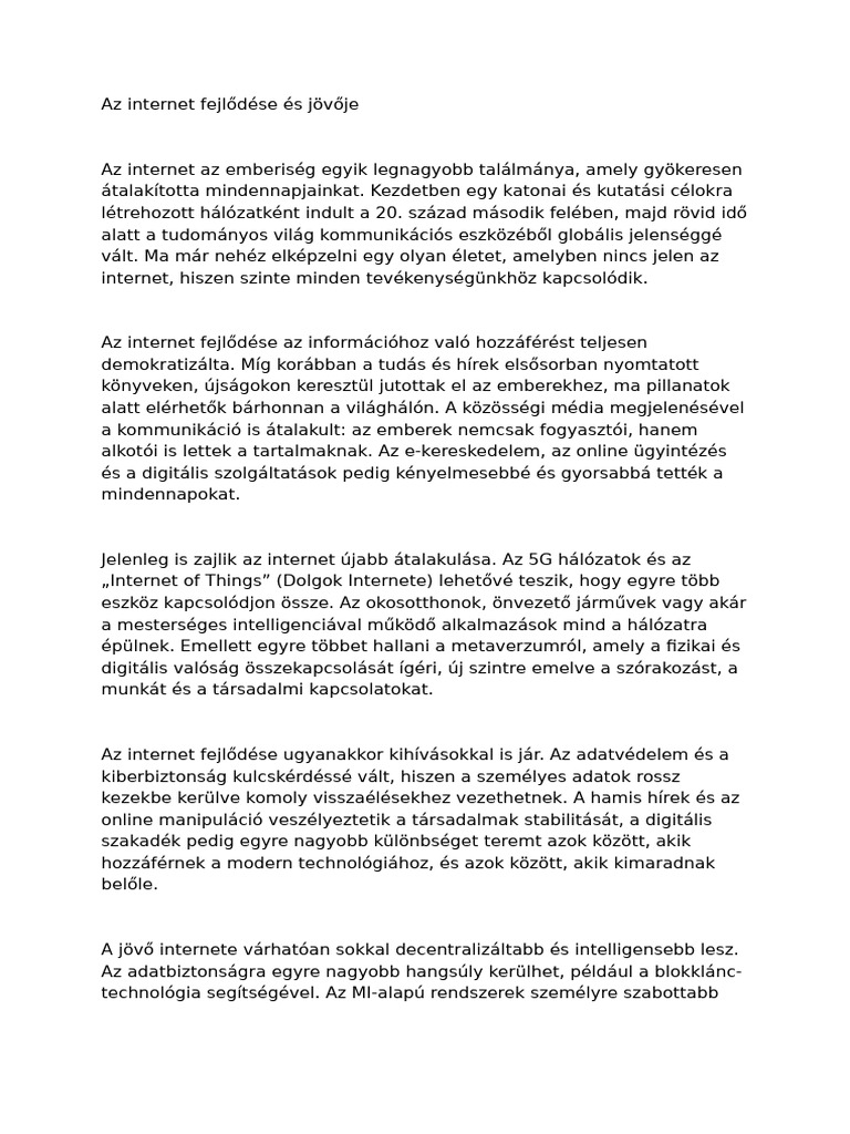 Az Internet | PDF