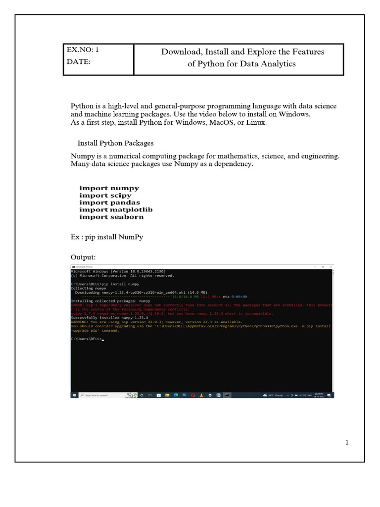 Python Data Analytics Packages Guide | PDF | Mathematics