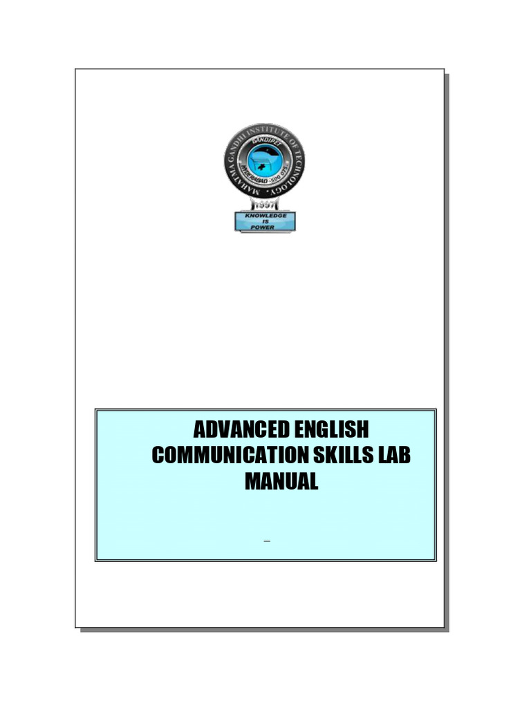Advanced English Communication Skills Lab | PDF | Nonverbal ...