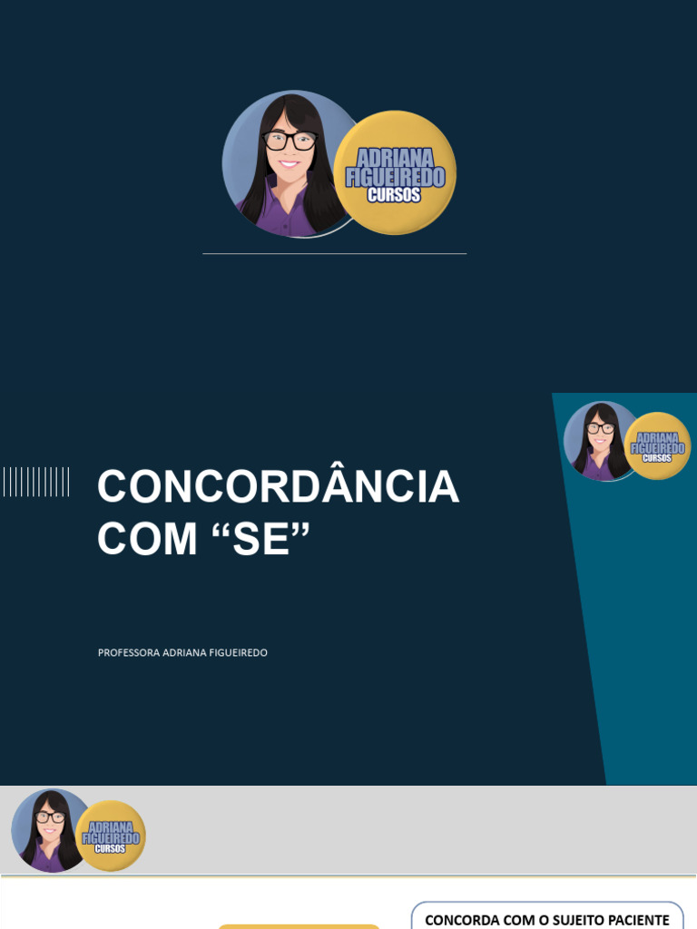 Concordância Verbal com "Se" e Exercícios | PDF | Assunto (gramática)